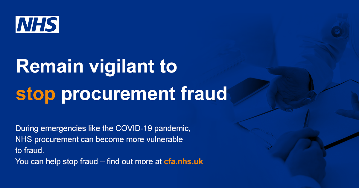 Remain vigilant to stop procurement fraud banner