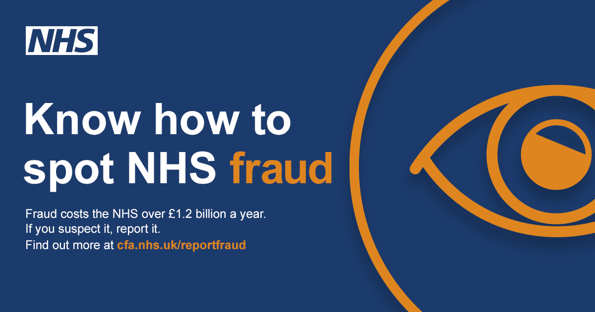 Know how to spot NHS fraud_Banner