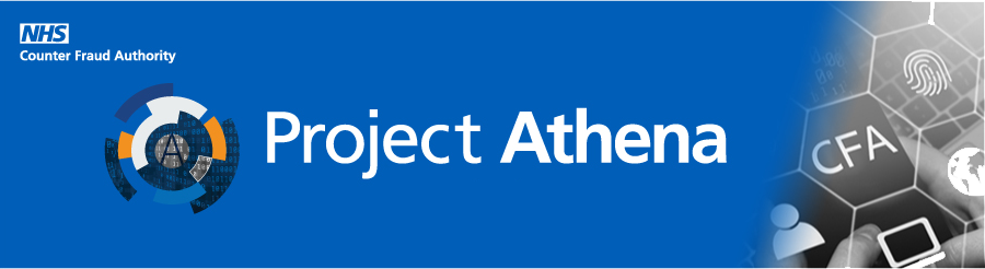 blue banner image, with the words Project Athena in the center