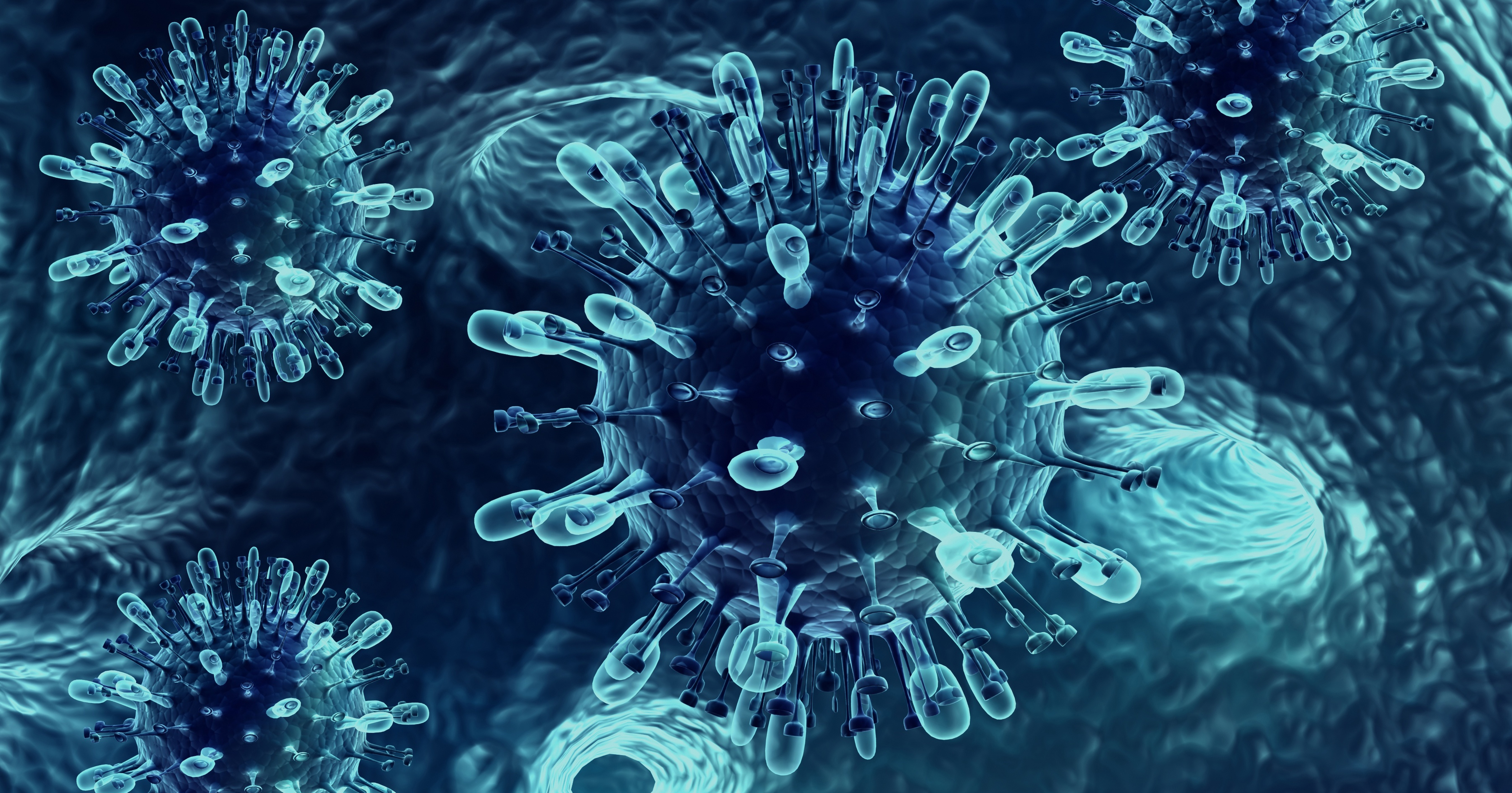 Image of a virus cell