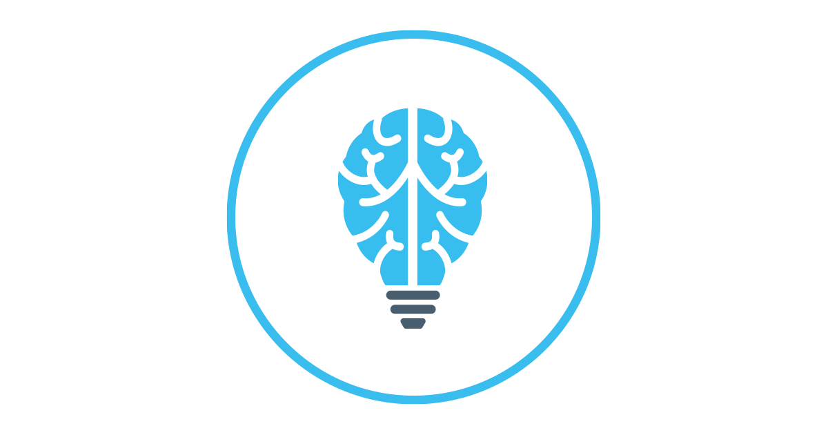 Image showing light blue ring with light bulb icon in the center