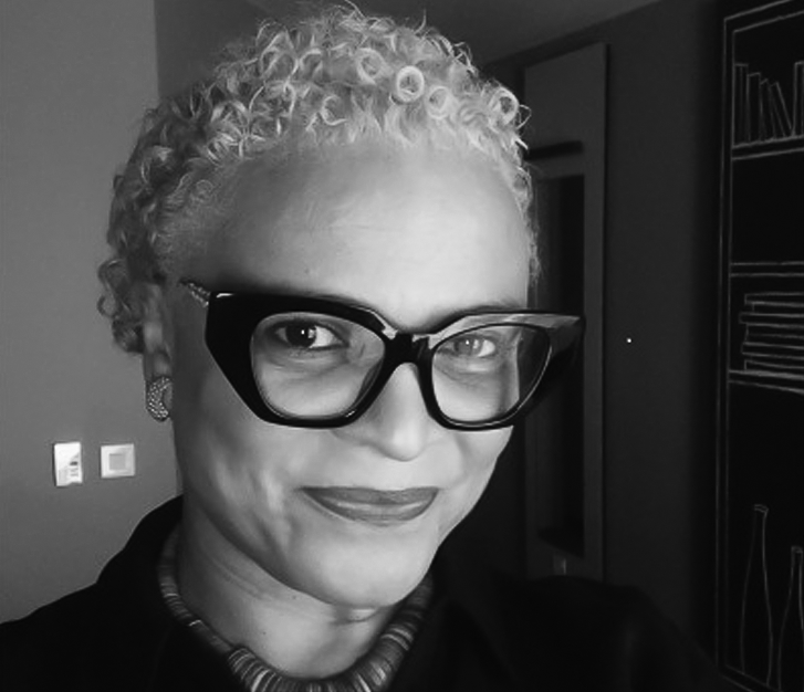 Black and white image of Tricia Morrison