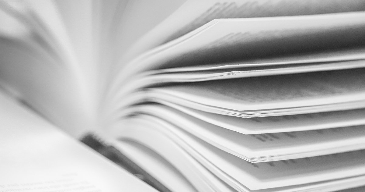 Image of a book lying on it back open