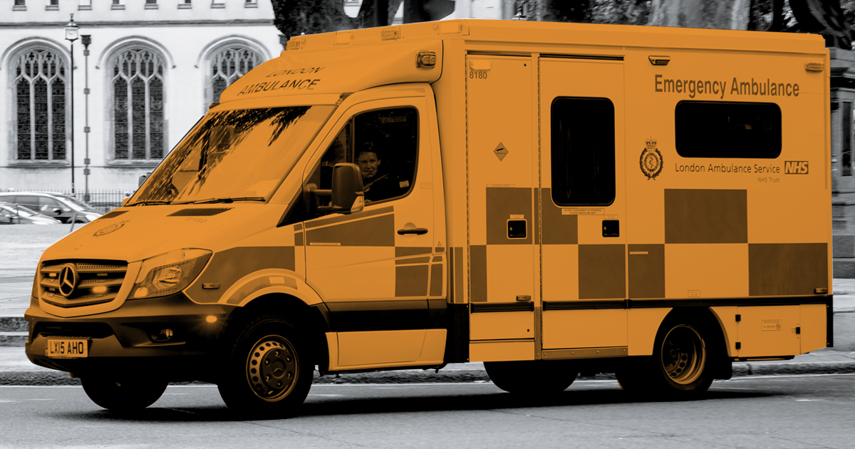 Image showing an NHS ambulance.