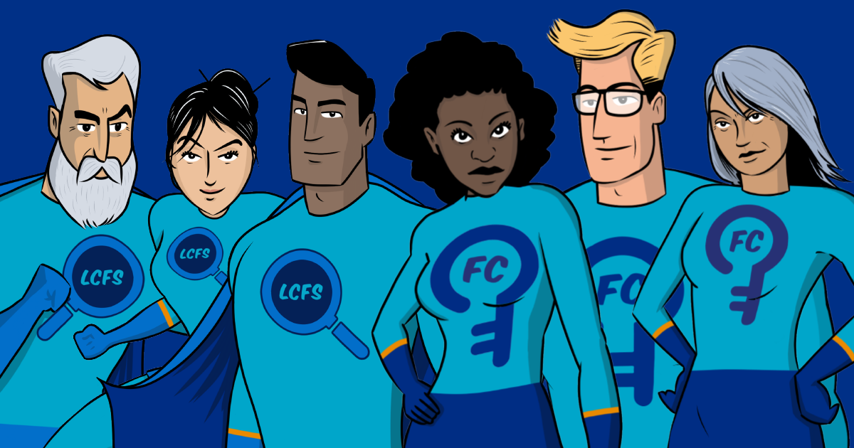 Image showing a group of people dressed as superheros.