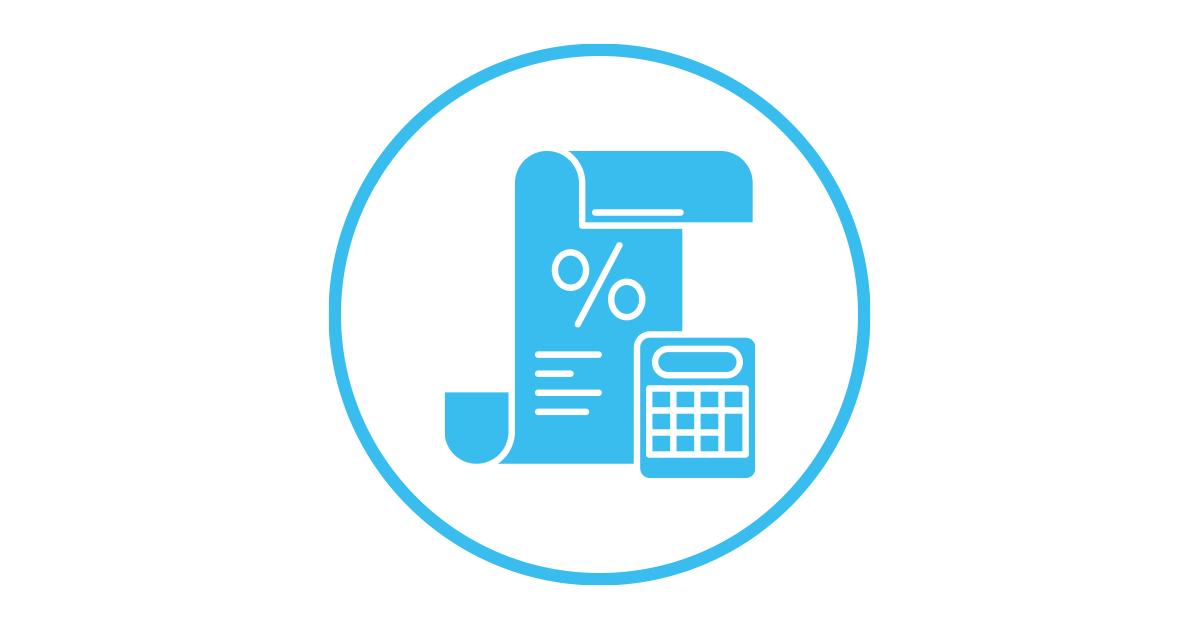 Image showing light blue ring with page icon inside displaying the word risk.