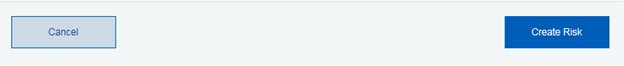 Image showing risk creation confirmation buttons