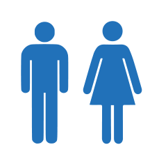 Image showing a male and female people icons