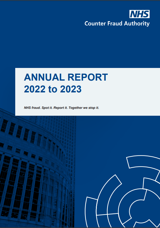 NHSCFA Annual Report and accounts 2022-2023 front cover
