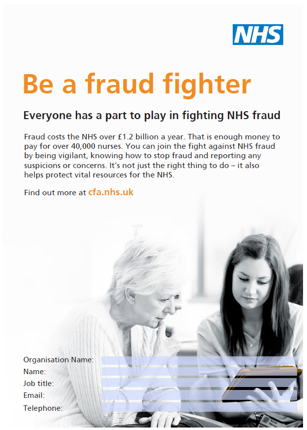 Be a fraud fighter
         Poster