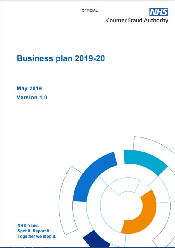 NHSCFA business plan 2019-20 front cover