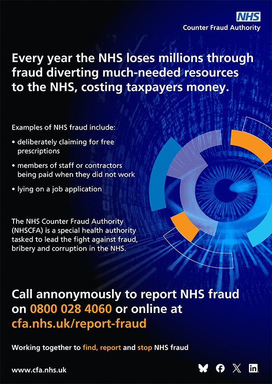Preview image of the NHSCFA's IFAW25 poster
