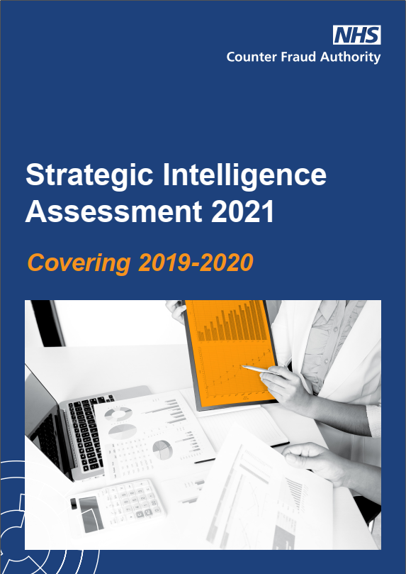 NHSCFA BStrategic intelligence assessment 2021 front cover