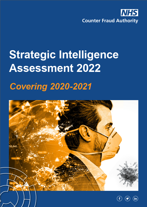 NHSCFA Strategic intelligence assessment 2022 front cover
