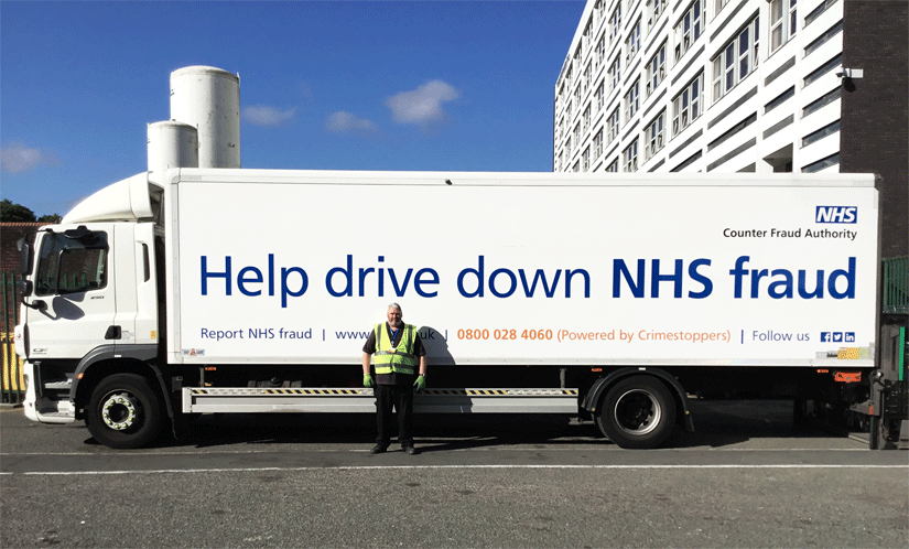 Trucks deliver NHS fraud message