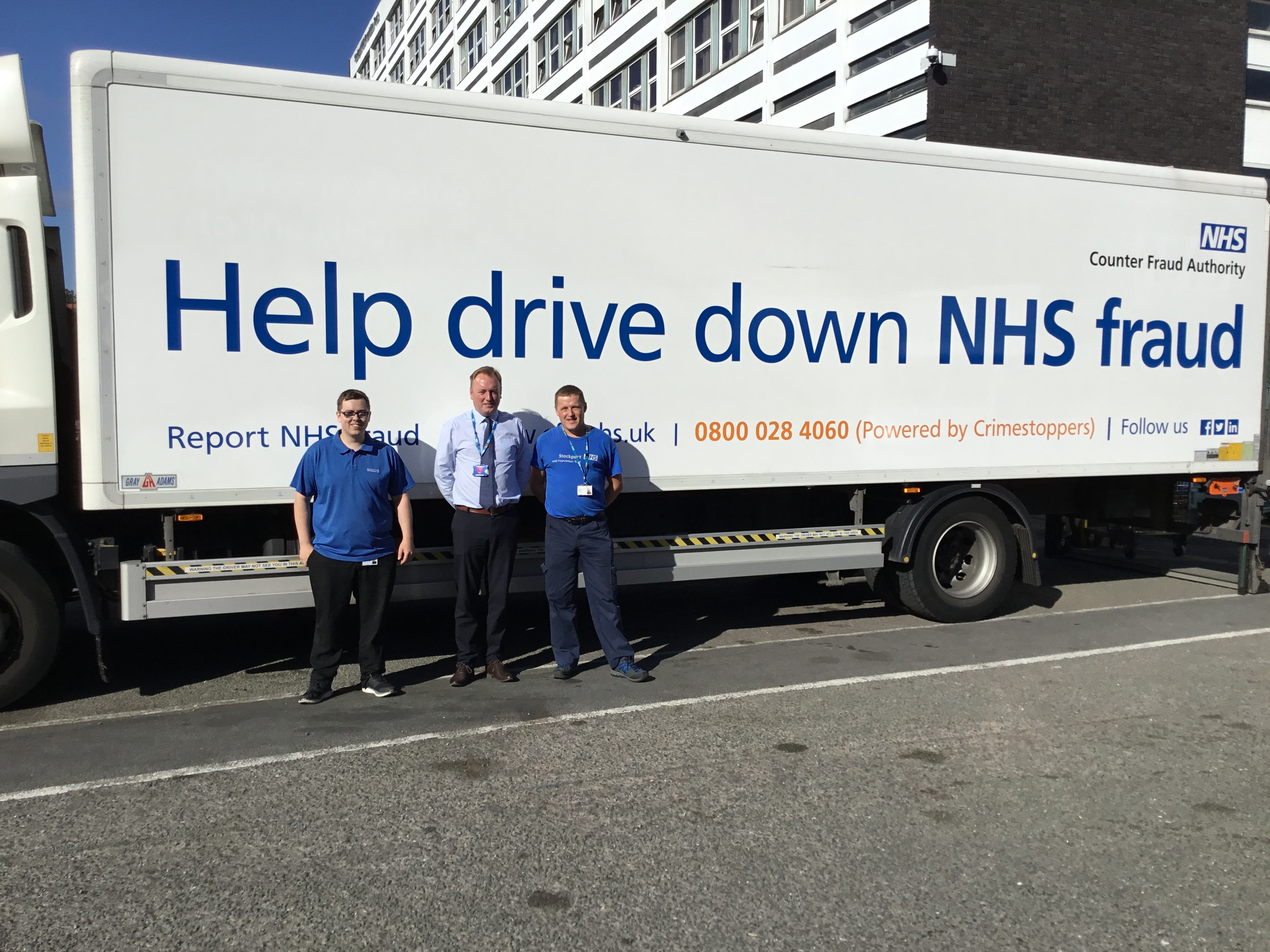 Trucks deliver NHS fraud message