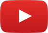 YouTube red play button icon